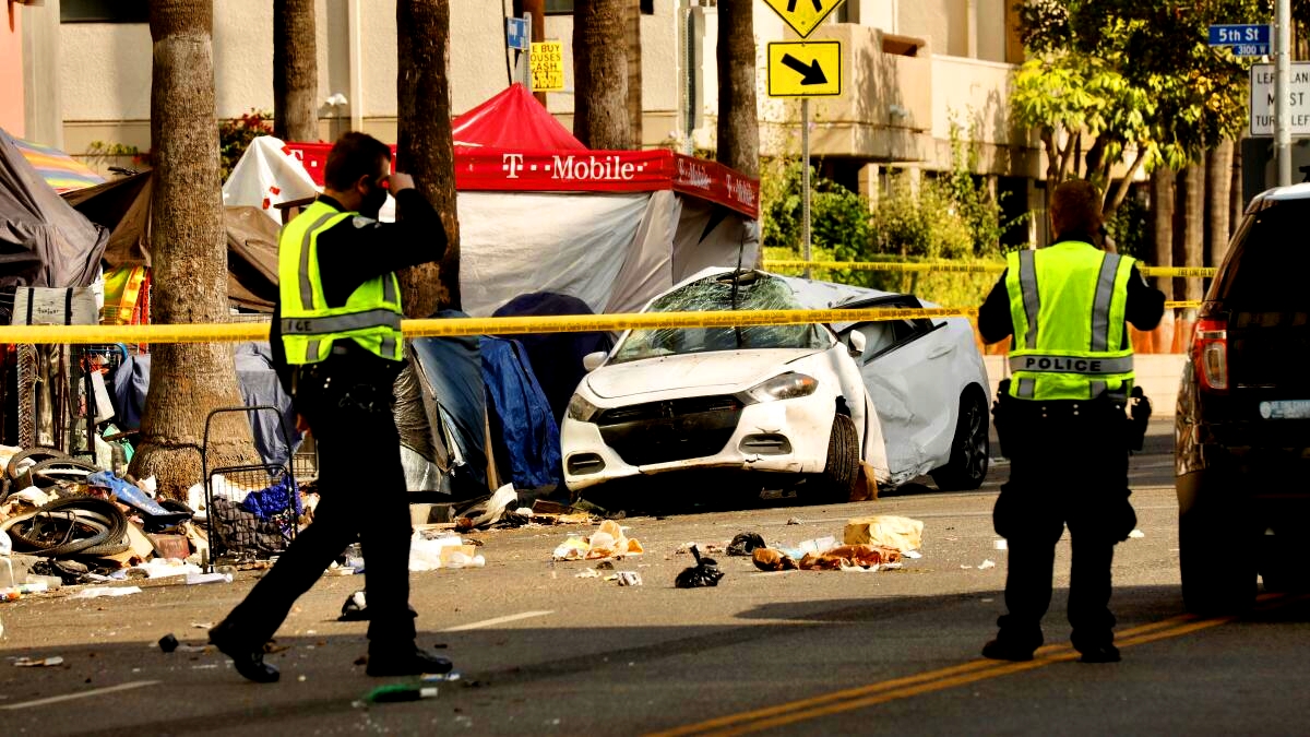 Daily Car accidents in Los Angeles 2025